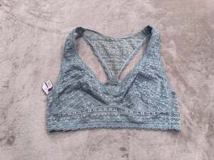 Victoria's Secret Sage Green Lace Racerback Pullover Bralette Size Large